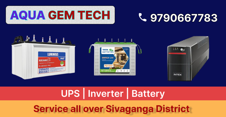 Aqua Gem Tech Battery dealers in Sivaganga 